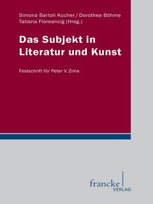 cover image of Das Subjekt in Literatur und Kunst